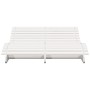 Tumbona de madera maciza de pino blanca 205x110x31,5 cm de , Tumbonas - Ref: Foro24-832589, Precio: 133,20 €