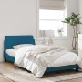Estructura de cama con cabecero terciopelo azul 100x200 cm de , Camas y somieres - Ref: Foro24-373136, Precio: 113,61 €, Desc...