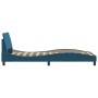 Estructura de cama con cabecero terciopelo azul 100x200 cm de , Camas y somieres - Ref: Foro24-373136, Precio: 113,61 €, Desc...