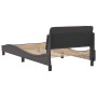 Estructura de cama con cabecero cuero sintético gris 100x200 cm de , Camas y somieres - Ref: Foro24-373141, Precio: 98,76 €, ...