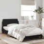 Bed frame with black velvet headboard 100x200 cm by , Beds and slatted bases - Ref: Foro24-373134, Price: 95,41 €, Discount: %