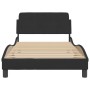 Bettgestell mit schwarzem Samtkopfteil 100x200 cm von , Betten und Lattenroste - Ref: Foro24-373134, Preis: 95,41 €, Rabatt: %