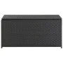 Schwarze Garten-Aufbewahrungsbox aus synthetischem Rattan, 100 x 50 x 50 cm von vidaXL, Aufbewahrungsboxen für den Außenberei...