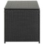 Schwarze Garten-Aufbewahrungsbox aus synthetischem Rattan, 100 x 50 x 50 cm von vidaXL, Aufbewahrungsboxen für den Außenberei...