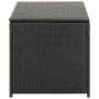 Schwarze Garten-Aufbewahrungsbox aus synthetischem Rattan, 100 x 50 x 50 cm von vidaXL, Aufbewahrungsboxen für den Außenberei...
