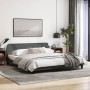 Bed frame with headboard dark gray fabric 180x200 cm by , Beds and slatted bases - Ref: Foro24-373226, Price: 207,27 €, Disco...