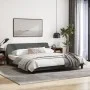 Bed frame with headboard dark gray fabric 180x200 cm by , Beds and slatted bases - Ref: Foro24-373226, Price: 202,98 €, Disco...