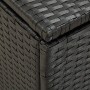 Schwarze Garten-Aufbewahrungsbox aus synthetischem Rattan, 100 x 50 x 50 cm von vidaXL, Aufbewahrungsboxen für den Außenberei...