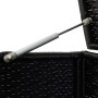 Schwarze Garten-Aufbewahrungsbox aus synthetischem Rattan, 100 x 50 x 50 cm von vidaXL, Aufbewahrungsboxen für den Außenberei...