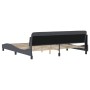 Dark gray velvet bed frame with headboard 200x200 cm by , Beds and slatted bases - Ref: Foro24-373253, Price: 176,04 €, Disco...