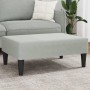 Hellgrauer Samt-Fußhocker 77x55x31 cm von , Osmanen - Ref: Foro24-379557, Preis: 56,76 €, Rabatt: %