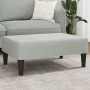 Light gray velvet footstool 77x55x31 cm by , Ottomans - Ref: Foro24-379557, Price: 56,76 €, Discount: %
