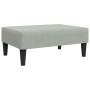 Hellgrauer Samt-Fußhocker 77x55x31 cm von , Osmanen - Ref: Foro24-379557, Preis: 56,76 €, Rabatt: %