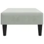 Hellgrauer Samt-Fußhocker 77x55x31 cm von , Osmanen - Ref: Foro24-379557, Preis: 56,10 €, Rabatt: %
