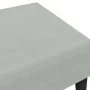 Hellgrauer Samt-Fußhocker 77x55x31 cm von , Osmanen - Ref: Foro24-379557, Preis: 56,10 €, Rabatt: %