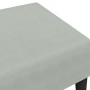 Hellgrauer Samt-Fußhocker 77x55x31 cm von , Osmanen - Ref: Foro24-379557, Preis: 56,76 €, Rabatt: %