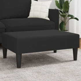 Fußhocker aus schwarzem Samt, 77 x 55 x 31 cm von , Osmanen - Ref: Foro24-379560, Preis: 84,26 €, Rabatt: %