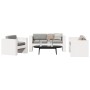 Gartenmöbel-Set 2-teilig aus massivem weißem Kiefernholz von , Gartensets - Ref: Foro24-3216896, Preis: 394,22 €, Rabatt: %