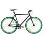 Black and green fixed gear bike 700c 59 cm by , bikes - Ref: Foro24-92257, Price: 279,66 €, Discount: %