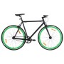 Schwarz-grünes Fixed-Gear-Fahrrad 700c 59 cm von , Fahrräder - Ref: Foro24-92257, Preis: 283,60 €, Rabatt: %