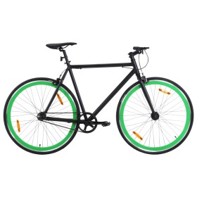 Schwarz-grünes Fixed-Gear-Fahrrad 700c 51 cm von , Fahrräder - Ref: Foro24-92255, Preis: 262,06 €, Rabatt: %