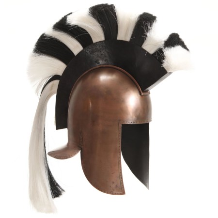 Réplica de casco de guerrero griego rol en vivo acero cobre de vidaXL, Armas coleccionables - Ref: Foro24-286231, Precio: 76,...