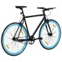 Schwarz-blaues Fixed-Gear-Fahrrad 700c 59 cm von , Fahrräder - Ref: Foro24-92260, Preis: 278,17 €, Rabatt: %