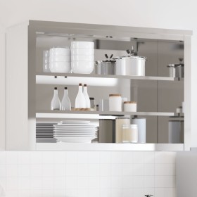 Küchenwandschrank mit Edelstahlregalen von , Lebensmittelbehälter - Ref: Foro24-376447, Preis: 209,81 €, Rabatt: %