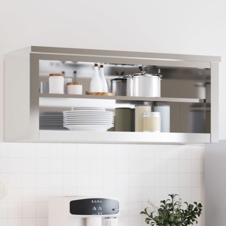 Küchenwandschrank mit Edelstahlregal von , Lebensmittelbehälter - Ref: Foro24-376445, Preis: 143,40 €, Rabatt: %