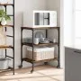 Carrito de cocina madera ingeniería roble ahumado 60x41x76 cm de , Carros de cocina y comedor - Ref: Foro24-842303, Precio: 6...