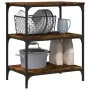 Carrito de cocina madera ingeniería roble ahumado 60x41x76 cm de , Carros de cocina y comedor - Ref: Foro24-842303, Precio: 6...