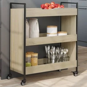 Sonoma oak engineered wood kitchen cart 70x30x82 cm by , Kitchen and dining carts - Ref: Foro24-842317, Price: 59,64 €, Disco...