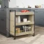 Sonoma oak engineered wood kitchen cart 70x30x82 cm by , Kitchen and dining carts - Ref: Foro24-842317, Price: 59,64 €, Disco...