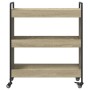 Sonoma oak engineered wood kitchen cart 70x30x82 cm by , Kitchen and dining carts - Ref: Foro24-842317, Price: 60,17 €, Disco...