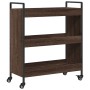 Küchenwagen aus eichenbraunem Holzwerkstoff, 70 x 30 x 82 cm von , Küchen- und Speisewagen - Ref: Foro24-842320, Preis: 58,87...