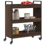 Oak brown engineered wood kitchen cart 70x30x82 cm by , Kitchen and dining carts - Ref: Foro24-842320, Price: 58,08 €, Discou...
