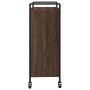 Carrito de cocina madera de ingeniería marrón roble 70x30x82 cm de , Carros de cocina y comedor - Ref: Foro24-842320, Precio:...
