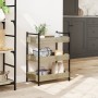 Küchenwagen aus Sonoma-Eiche-Holzwerkstoff, 50 x 30 x 70 cm von , Küchen- und Speisewagen - Ref: Foro24-842357, Preis: 52,82 ...