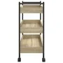 Carrito de cocina madera de ingeniería roble Sonoma 50x30x70 cm de , Carros de cocina y comedor - Ref: Foro24-842357, Precio:...