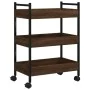 Oak brown engineered wood kitchen cart 50x30x70 cm by , Kitchen and dining carts - Ref: Foro24-842360, Price: 49,65 €, Discou...