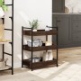Carrito de cocina madera de ingeniería marrón roble 50x30x70 cm de , Carros de cocina y comedor - Ref: Foro24-842360, Precio:...