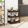 Oak brown engineered wood kitchen cart 50x30x70 cm by , Kitchen and dining carts - Ref: Foro24-842360, Price: 49,65 €, Discou...