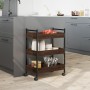 Küchenwagen aus eichenbraunem Holzwerkstoff, 50 x 30 x 70 cm von , Küchen- und Speisewagen - Ref: Foro24-842360, Preis: 50,30...
