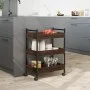 Oak brown engineered wood kitchen cart 50x30x70 cm by , Kitchen and dining carts - Ref: Foro24-842360, Price: 49,65 €, Discou...