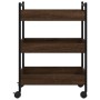Küchenwagen aus eichenbraunem Holzwerkstoff, 50 x 30 x 70 cm von , Küchen- und Speisewagen - Ref: Foro24-842360, Preis: 50,30...
