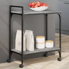 Carrito de cocina madera ingeniería gris Sonoma 60,5x31x72,5 cm de , Carros de cocina y comedor - Ref: Foro24-842369, Precio:...