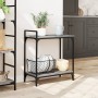Sonoma gray engineered wood kitchen cart 60.5x31x72.5 cm by , Kitchen and dining carts - Ref: Foro24-842369, Price: 45,67 €, ...