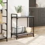 Sonoma gray engineered wood kitchen cart 60.5x31x72.5 cm by , Kitchen and dining carts - Ref: Foro24-842369, Price: 44,99 €, ...