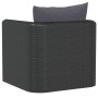 Sessel mit schwarzen synthetischen Rattankissen von vidaXL, Modulare Sofas für den Außenbereich - Ref: Foro24-46555, Preis: 1...