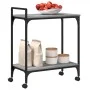 Sonoma gray engineered wood kitchen cart 60.5x31x72.5 cm by , Kitchen and dining carts - Ref: Foro24-842369, Price: 44,99 €, ...